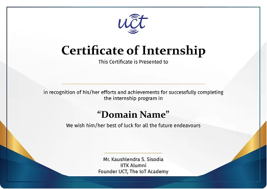 certificate internship